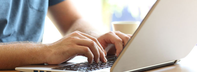 worker with laptop